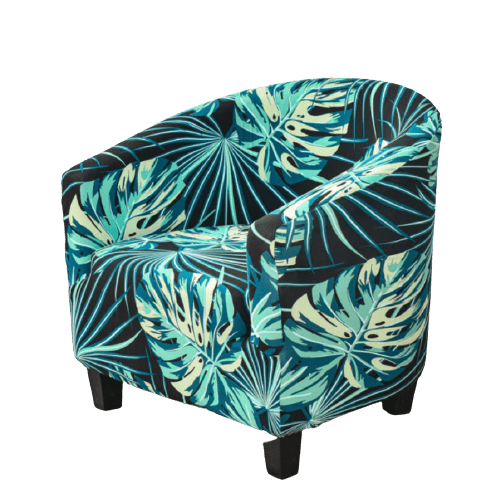 Housse fauteuil Cabriolet Fleurie Turquoise Tendance Maintenant!